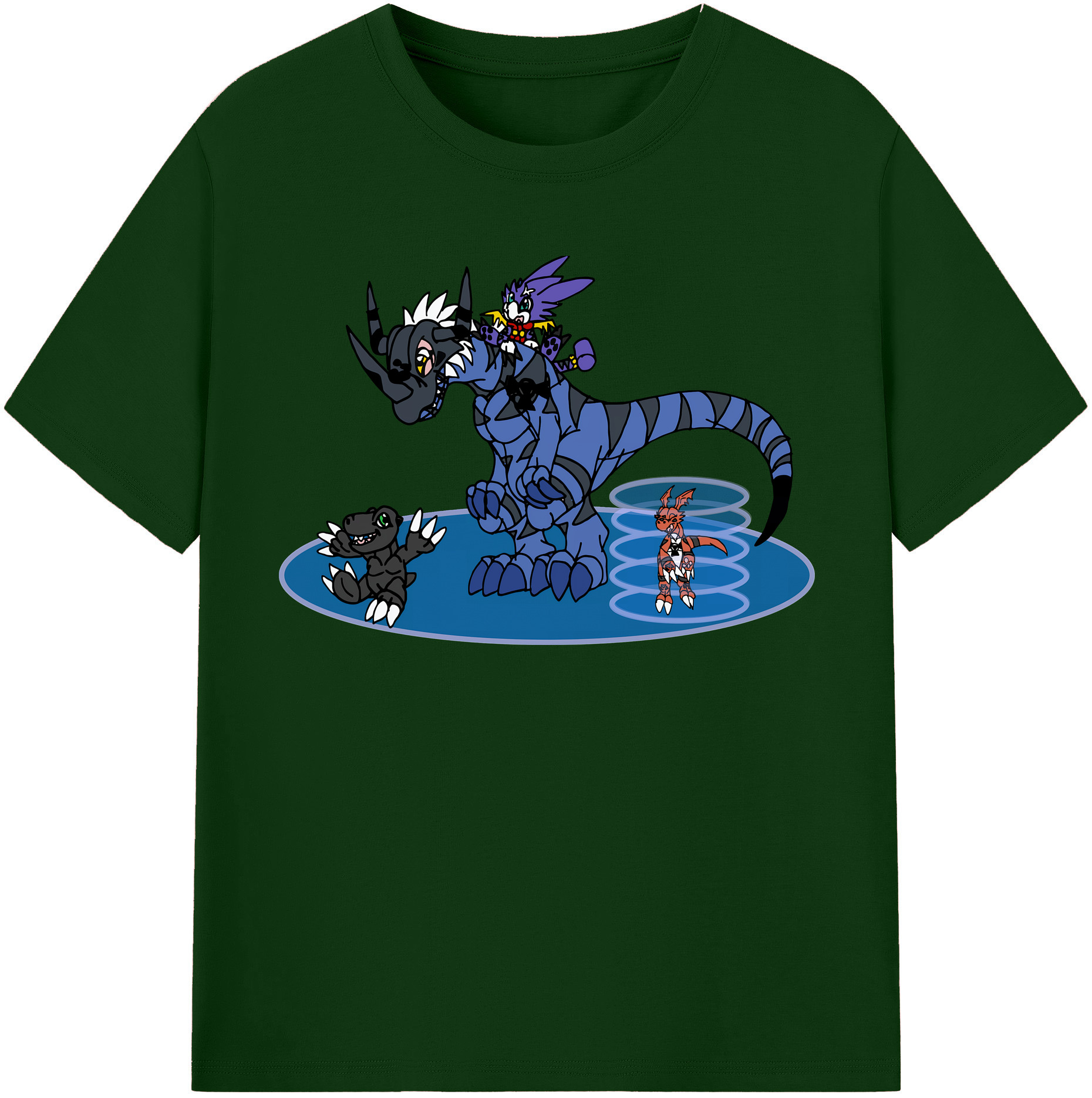 （画像用） Digimon デジタルモンスター/デジモン 綿100％半袖Tシャツ（フロントプリント）